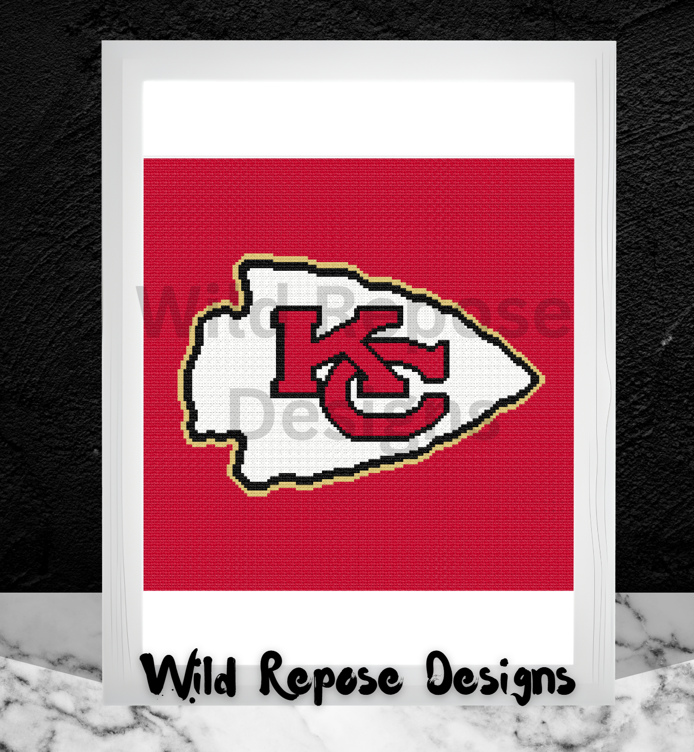 KC Chiefs Logo Crochet Pattern 150x150