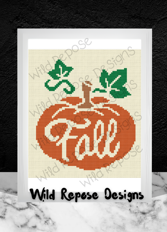 Fall Pumpkin Crochet Pattern C2C 80x90