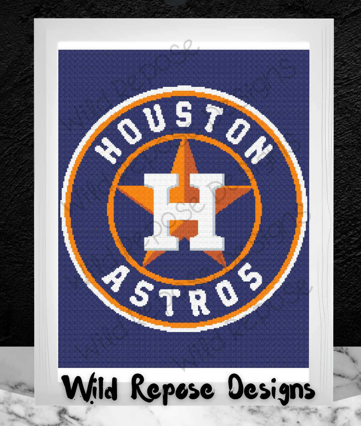 Houston Astros Crochet Pattern SC 192x240