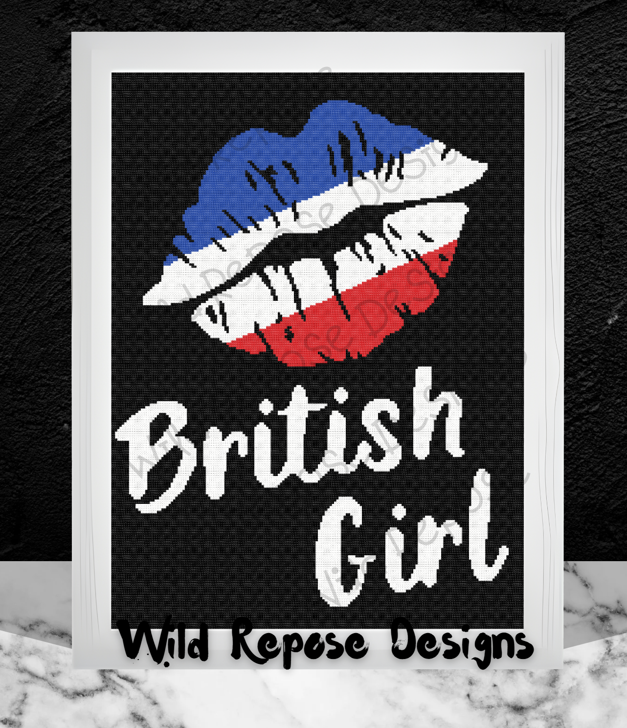 Lips British Crochet Pattern 192x240