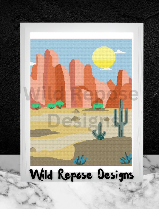 Desert Horizons Crochet Pattern 192x240