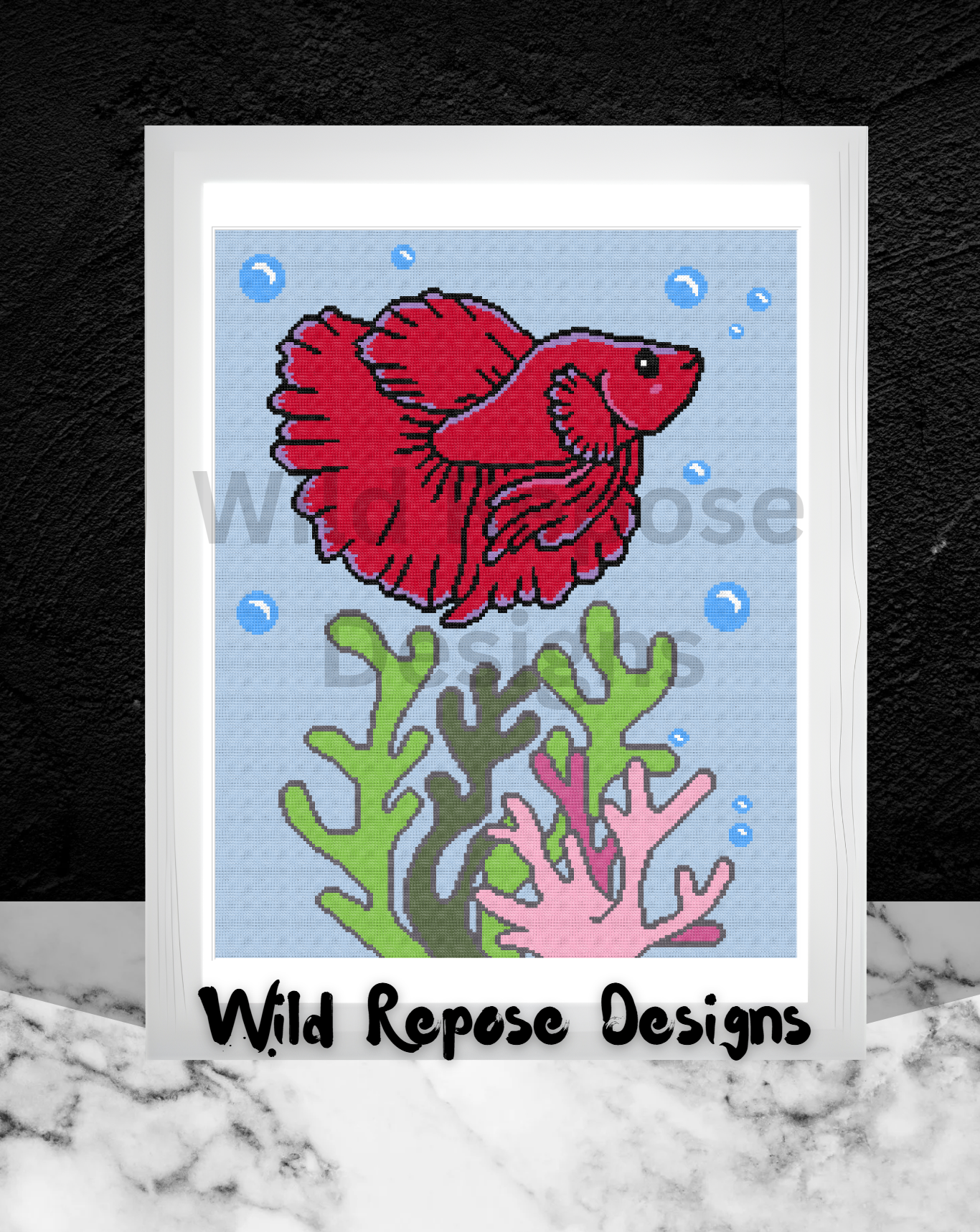 Betta Fish Crochet Pattern 192x240