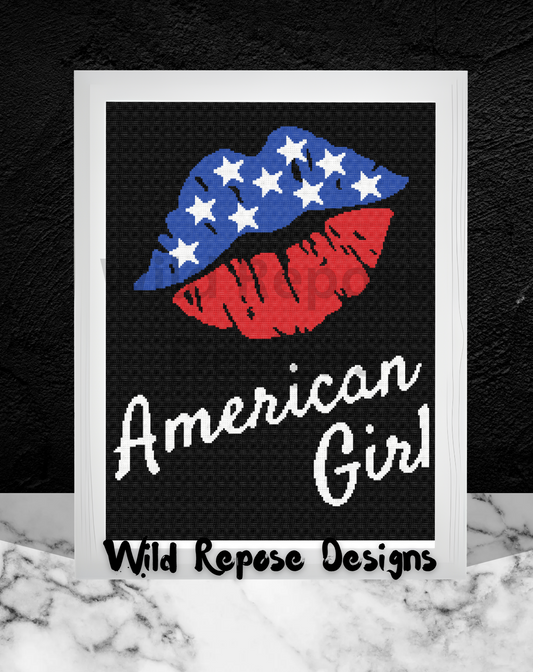 Lips American Crochet Pattern 192x240